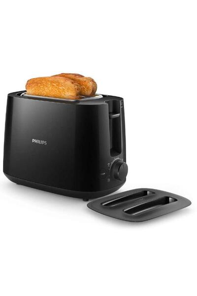 Philips Prajitor de paine Philips Daily Collection HD2582/90, 900W, 2 felii (Negru)