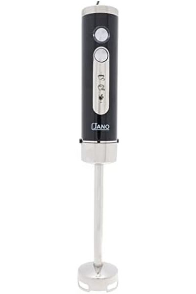 JANO Electric Hand Blender 4 In 1 With Whisk, Chopper, Cup, Stainless Steel Blade 300w, Black/transparent