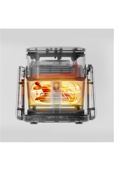 Jimmy Friteuza cu aer cald JIMMY Air Fry AF3, 1100 W, 4 L, bol transparent, 8 programe