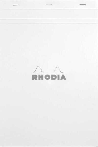 Rhodia غلاف أبيض مقاس A4 مربع 80 ورقة