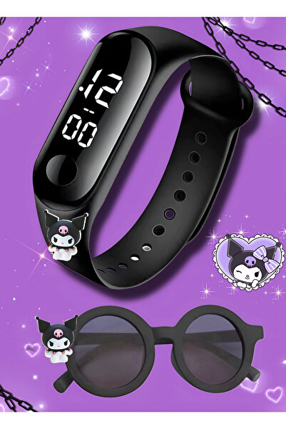 havzoria Figürlü Dijital Dokunmatik Led Ekran Çocuk Saati +Figürlü Gözlük (Gö...