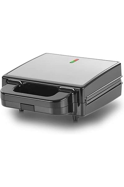 ALSAIF Al Saif Co 2In1 Sandwich-Waffle Maker,1400 Watts, Black With Silver, E05336