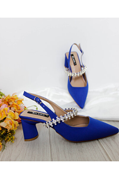 Milano حذاء Glimmera نسائي بكعب عالٍ من الجلد الطبيعي