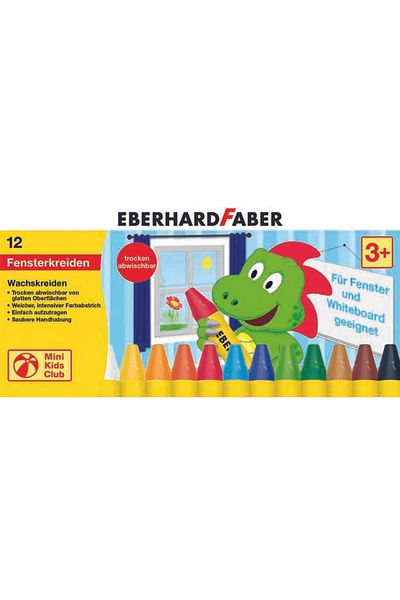 Eberhard Faber Pastel 12 Colors Writing on Glass