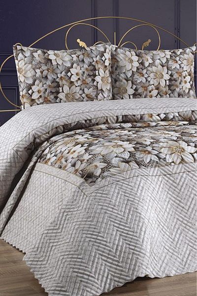 Çeyiz Diyarı Ultrasonic Quilted Dide Double Bed Cover