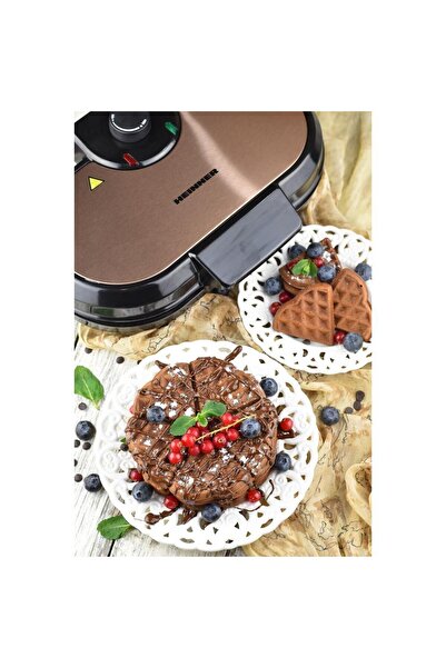 Heinner Heinner Copper Crown waffle maker HWF-1000CR, 1000W, temperature adjustment knob