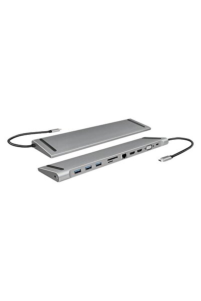 LogiLink Docking Station Logilink UA0373, conectare PC USB 3.1, PD 3.0 pana la 100W (Argintiu)