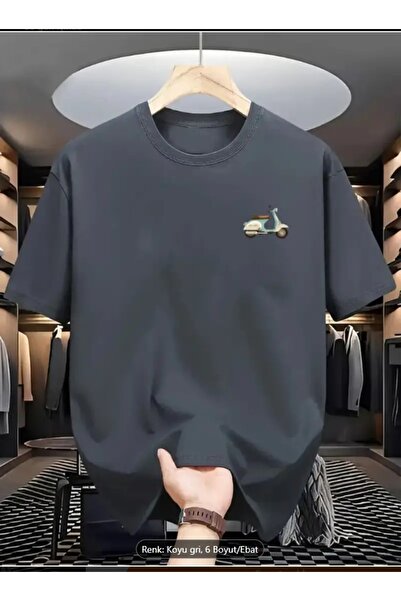 Derays دراجة نارية أحسب طاقم الرقبة الصيف الرجال تي شيرت