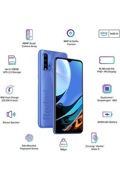 Xiaomi Redmi 9 Power (4GB RAM 64GB STORAGE) 6000mah Battery | Fhd Screen | 48mp Quad Camera