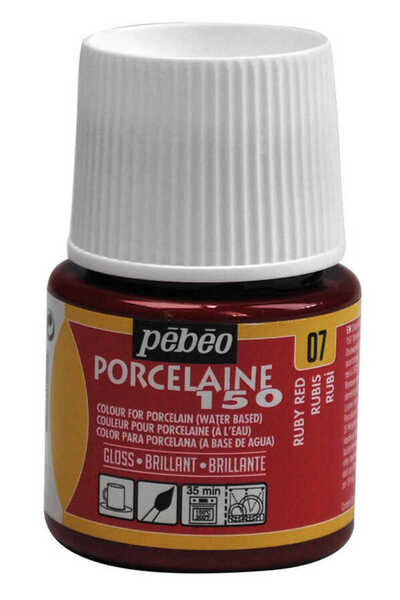 Pebeo Su Bazlı Porselen Boya 150 - 07 Ruby Red
