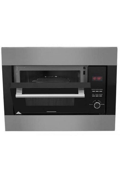 Heinner Cuptor cu microunde incorporabil Heinner HMW-23BIXBK, 800W, 23L, 5 nivele, Grill (Negru/Inox)
