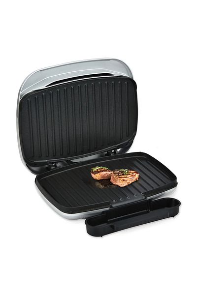 Heinner Gratar electric Heinner AriaGrill HEG-F1000SL, 1000W; placi fixe turnate 27 X 23 cm