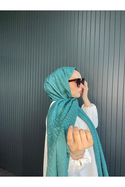 Oxygen Scarfs Imported A+ F Pattern Wool Silk Double-Sided Shawl 87452