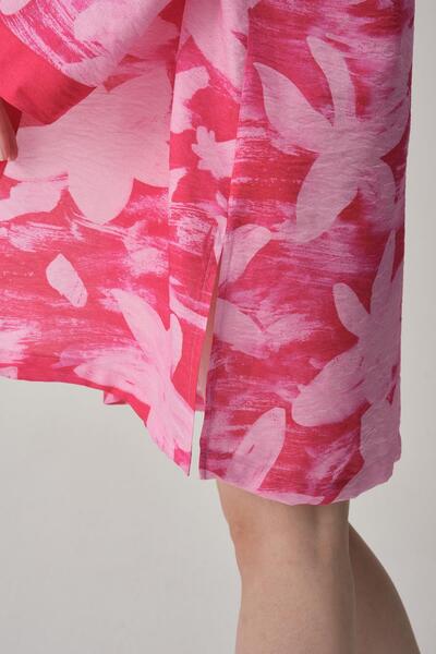 Pierre Cardin Vegan Silk Satin Women's Nightgown Dressing Gown Set - Lx.25222 Scarlet