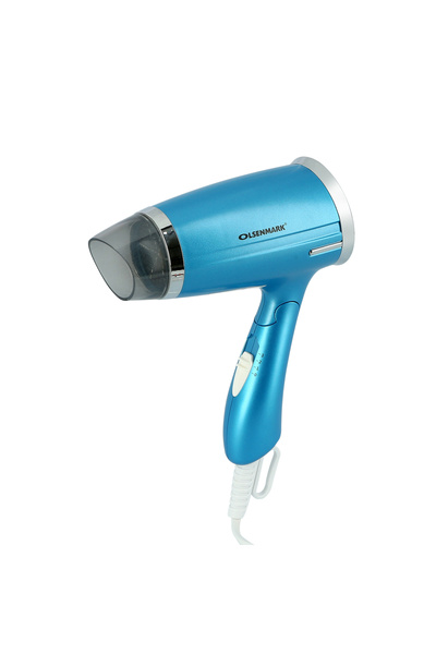Olsenmark مجفف شعر صغير | ٣ درجات حرارة وسرعات | قابل للطي | مقاوم للتجعد | ل...