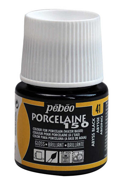 Pebeo Su Bazlı Porselen Boya 150 - 41 Abyss Black