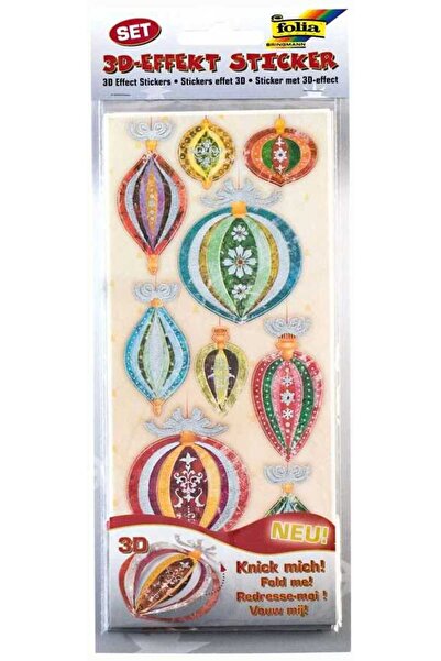 Folia Коледен комплект 3D стикери - 1