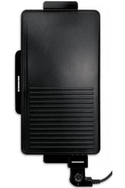 Heinner Gratar electric Heinner HEG-F2000GT, 2000W, Temperatura reglabila, Placa fixa non-adeziva (Negru)