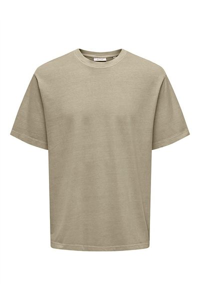 Only & Sons Ανδρικό λευκό μπλουζάκι ONSDISTRESS RLX SS TEE - OS22030505