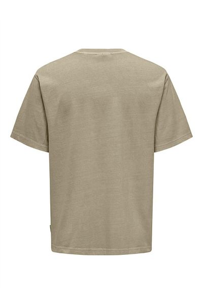 Only & Sons Ανδρικό λευκό μπλουζάκι ONSDISTRESS RLX SS TEE - OS22030505