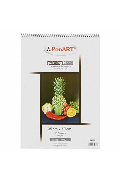 Ponart Drawing Painting Block 130gr 35x50cm 15 Sheets