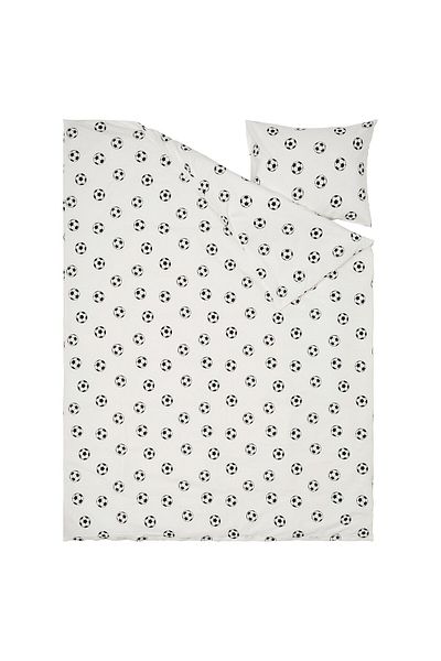 IKEA Sportslig Duvet Cover Set Football Print 150x200 Cm – Soft, Durable Cotton Kids Bedding