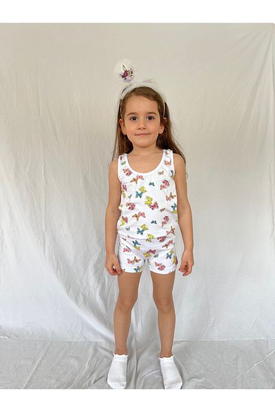 pareoss Girl's Thick Strap Shorts Suit