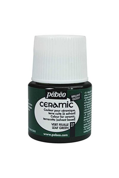 Pebeo Solvent Bazlı Seramik Boya 45ml Şişe - 27 Leaf Green