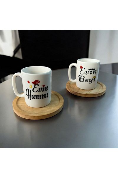 WPAWZ Special Design 2-Person Housekeeper Housekeeper Bamboo Cup Set