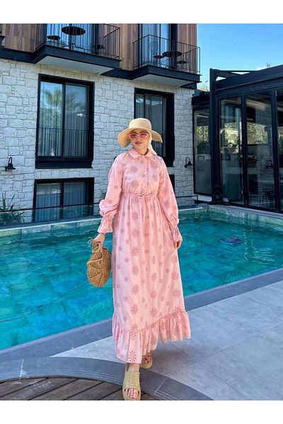 Cardella Fisto Dress Hijab Compatible Brode Dress