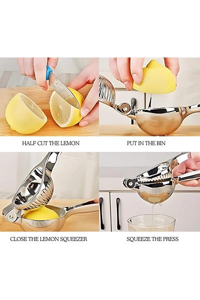 COOYA Lemon Squeezer Stainless Steel Manual Juicer Processor Kitchen Accessories Juice Fruit Pressing