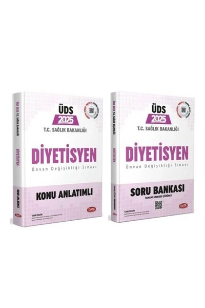 Data Yayınları 2025 T.c. Sağlık Bakanlığı Üds Diyetisyen Konu Anlatımlı Soru ...