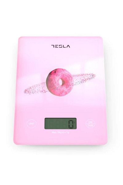 TESLA Cantar de bucatarie Tesla KS101P, 5 kg (Roz)