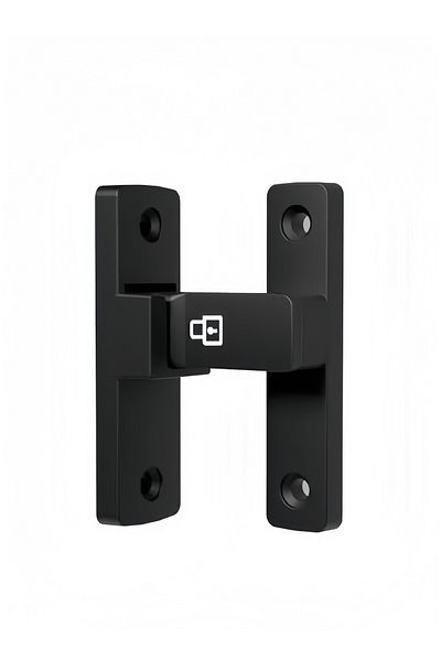 COOYA 90 Heavy Duty Flip Door Lock, Zinc Alloy, Anti-pry Design, Luminous Mode, Matte Finish, Black
