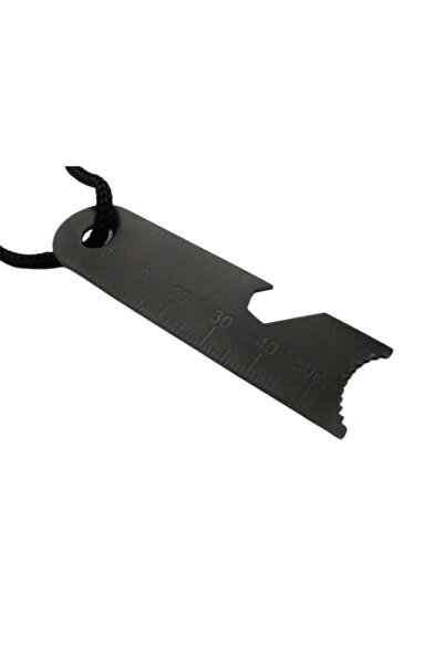 Depox IdeallStore Camping Amnar, Best Survival, nehrdzavejúca oceľ, 11,5 cm, čierna