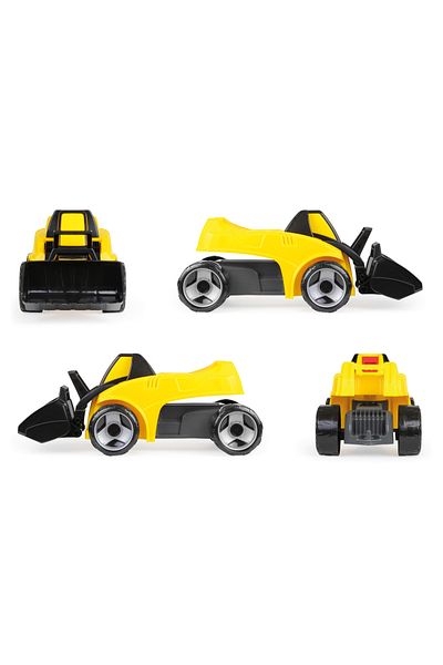 LENA Front loader with functional bucket, Gigant, Lena, yellow, 69 cm, plastic