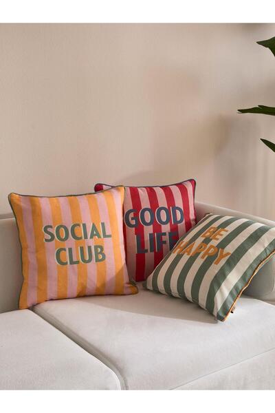 Vanilla Home Husă de pernă Color Pop din 3 piese