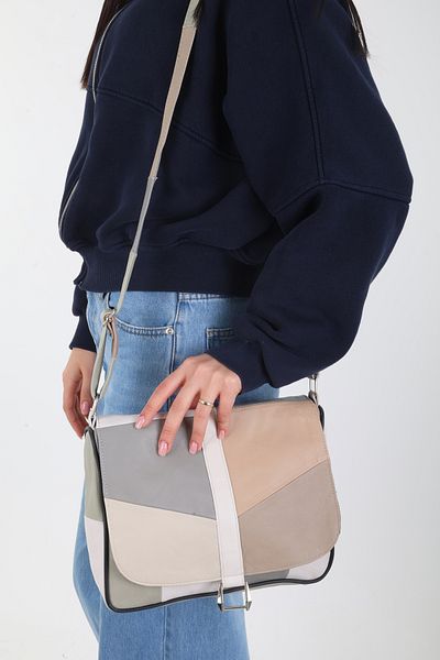 Erzeno Summer Women's Shoulder Bag with Genuine Leather Cover