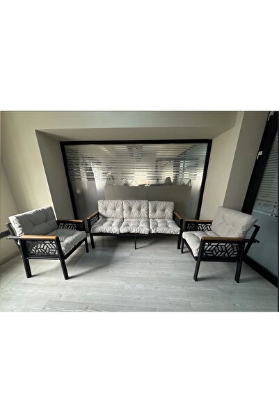 adımshops MİAMİ 3+1+1 MELİSA Balkon-bahçe-kafe Çay Seti Koltuk Oturma Takımı-...