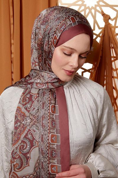 Levidor Indian Silk Shawl Burgundy 443-14
