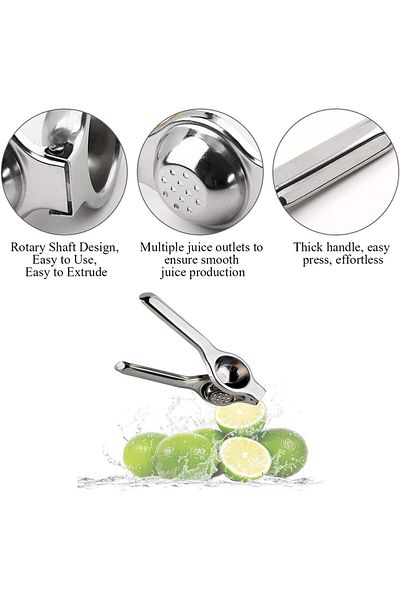 COOYA Lemon Squeezer, Stainless Steel, Labor-saving, Fast juicing, Hand Juice, for Lemon, Citrus, Lime