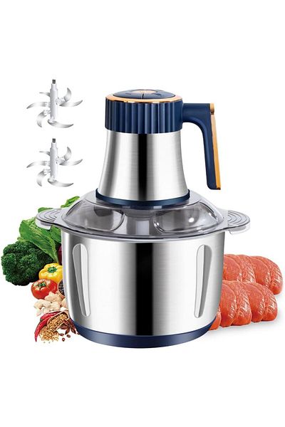 COOYA 500W Electric Meat Grinder with 5L Cup, 5 Speed for Meat, Vegetables, Onion, Fruits