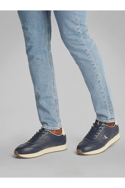 Calvin Klein Calvin Klein Men Calvin Navy/Turtle Dove Low Top Runner Laceup Sneakers