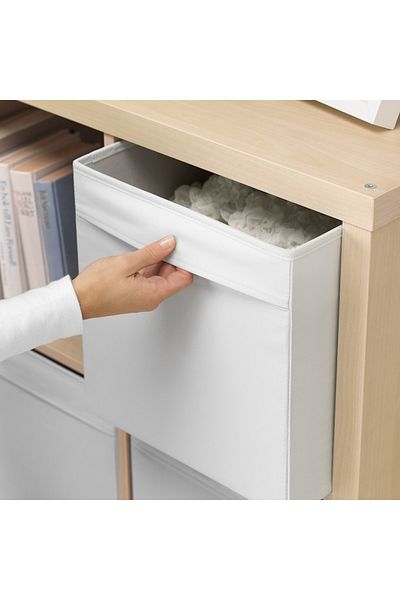 IKEA صندوق منظم أبيض - تخطيط المنزل والتخزين، 33×38×33 سم