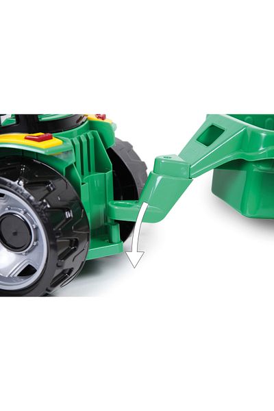 LENA Farm toy tractor with trailer, Gigant, Lena, green, 95cm, plastic