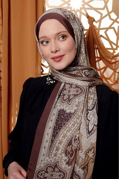 Levidor Indian Silk Shawl Dark Brown 412-10