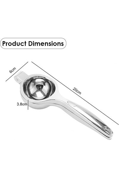 COOYA Premium Stainless Steel Lemon Squeezer - Heavy Duty Manual Citrus Press with 6cm Bowl & Hanging Hole