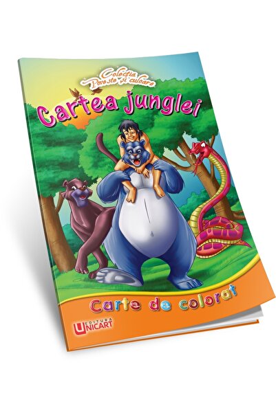 unicart Carte de colorat 3 ani+ Cartea Junglei -