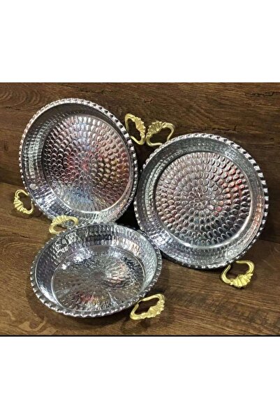 Erişim Bakırhanem طقم مقلاة ألومنيوم من 3 قطع من سيبي هوم