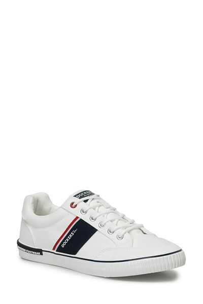 Dockers By Gerli 236525   Pantofi albi pentru bărbați 4FX